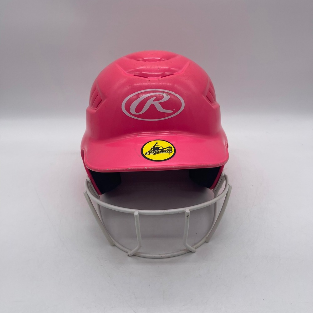 Rawlings RCFH Pink 6.5-7.5 Softball Batting Helmet + Face Guard WALRCFHMSBFG-OPK - Picture 13 of 16